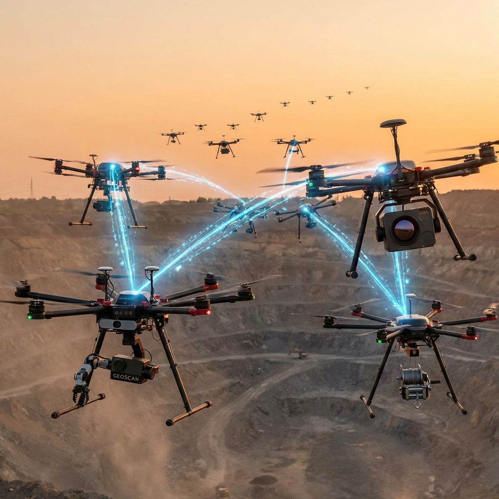 Autonomous drone swarm